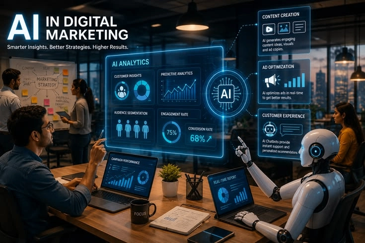 Blog6-The -Rise- of -AI- Digital- Marketing: -How -Artificial -Intelligence- Is -Changing- the- Way- Brands -Grow